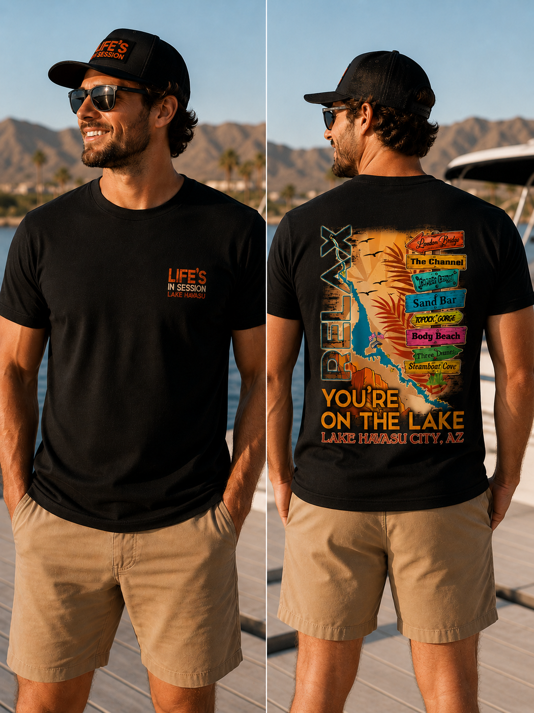 LIS - Relax - Lake Havasu Men's T-Shirt
