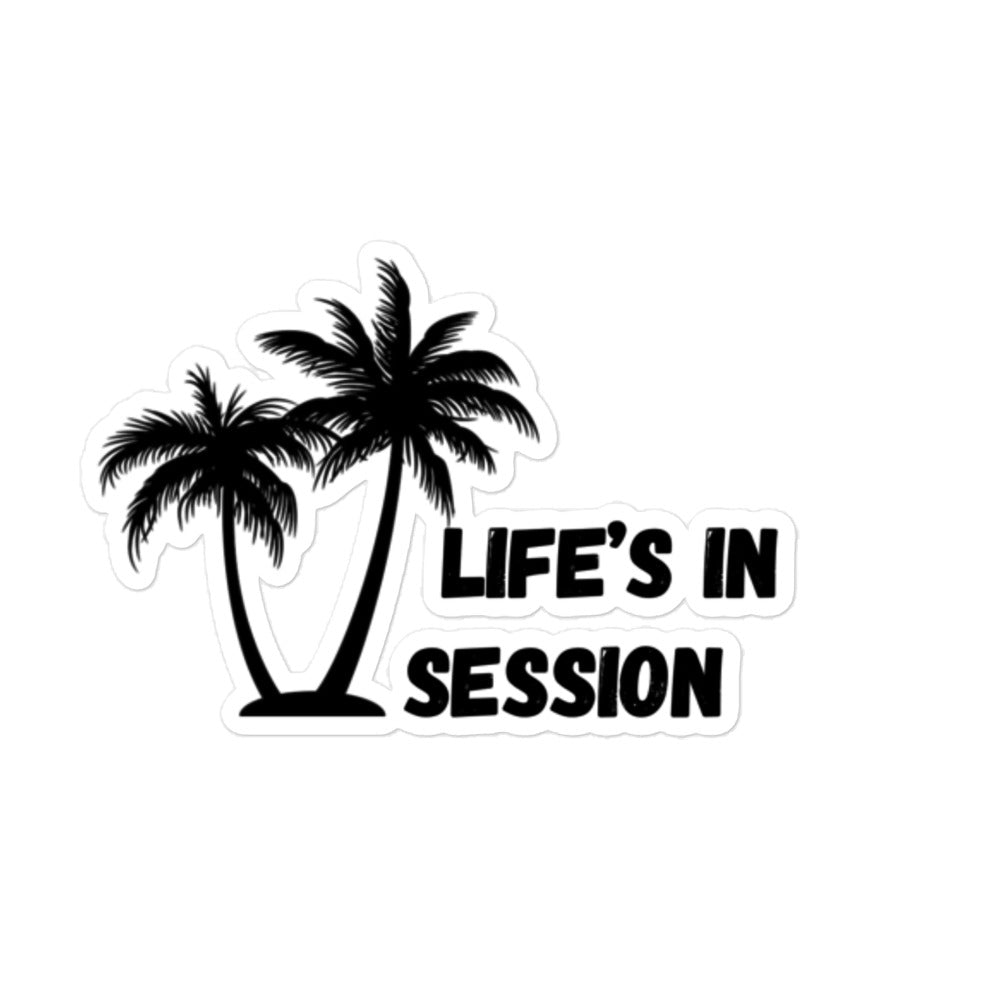 Life's In Session Palm Tree Sticker
